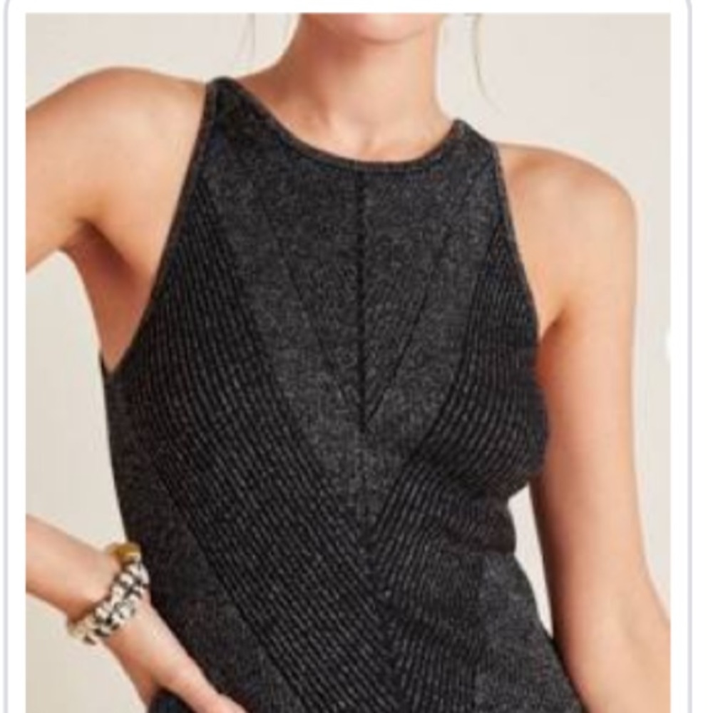 NWT Anthropologie Sleeveless Ribbed Tank SMALL S